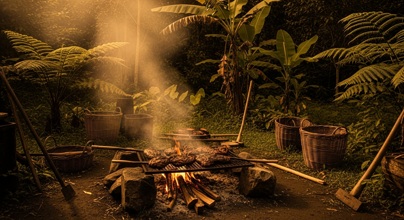 The history and cultural origins of Jamaican jerk cooking