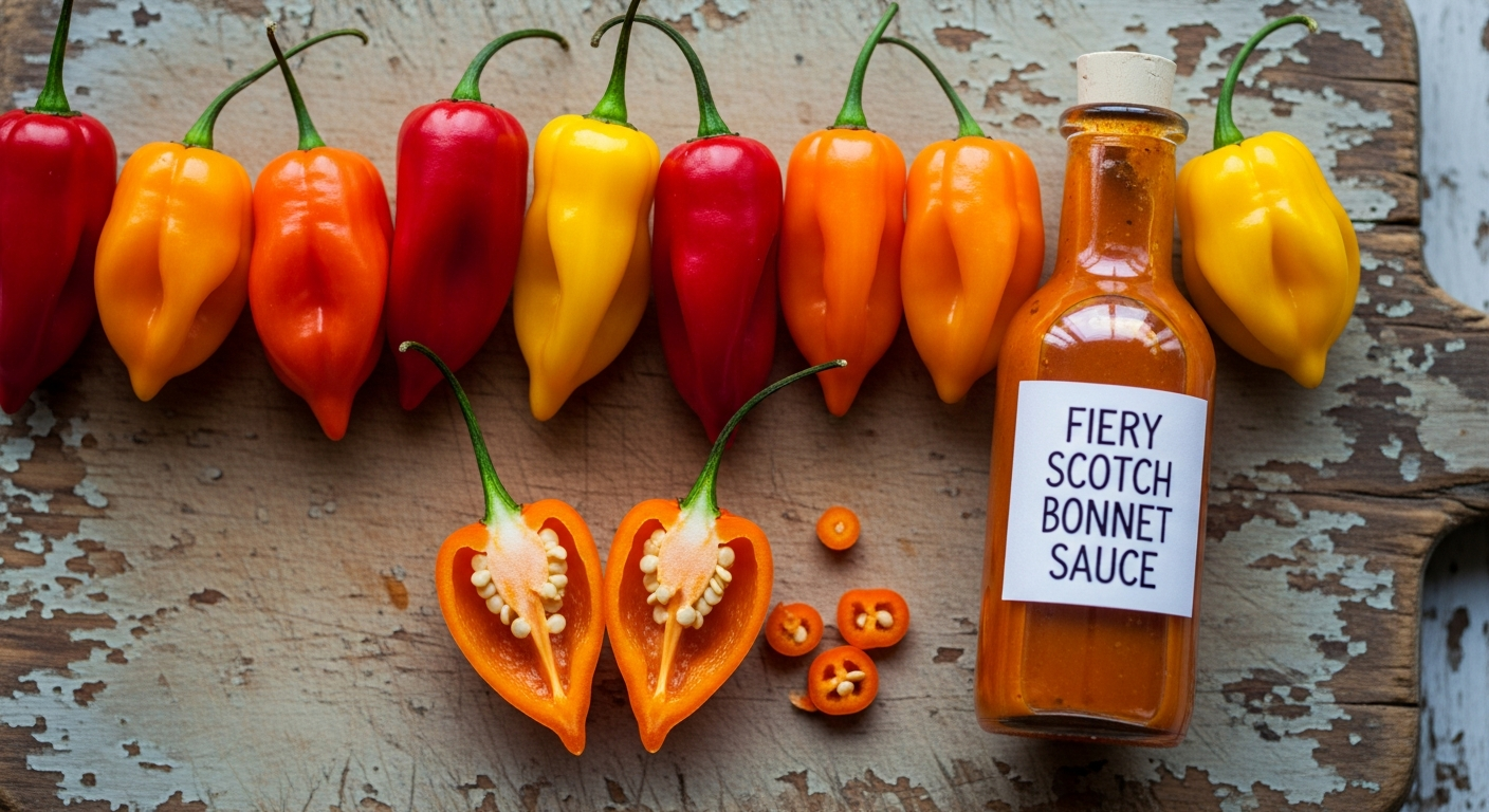 Scotch bonnet peppers — the heat foundation of authentic jerk marinade